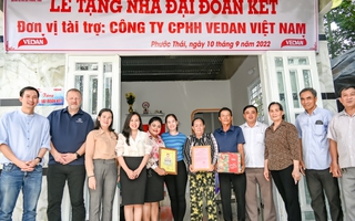 Vedan Việt Nam hỗ trợ "ngôi nhà mơ ước" cho các hộ dân khó khăn