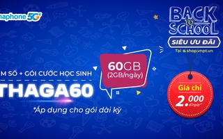 VinaPhone tung gói cước Thả ga siêu data dành cho sinh viên mùa tựu trường