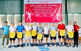 Sôi nổi giải giao lưu tennis Agribank Chi nhánh Phú Quốc