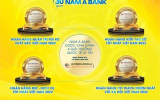 NAM A BANK nhận "mưa" giải thưởng quốc tế