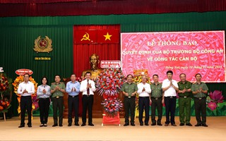 Công an Đồng Nai tổ chức lễ thông báo quyết định của Bộ trưởng Bộ Công an