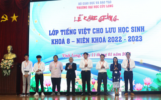 Trường ĐH Cửu Long khai giảng lớp đào tạo tiếng Việt cho lưu học sinh