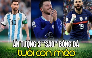 Ấn tượng 3 “sao” bóng đá tuổi con mèo