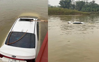 Chiếc ôtô không có người trôi trên sông, nghi chủ xe dàn dựng để trốn nợ