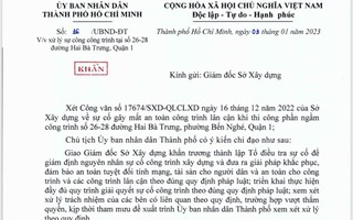 TP HCM: Thành lập Tổ điều tra sự cố công trình tại đường Hai Bà Trưng