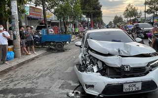 Điều tra vụ Phó Giám đốc Sở Nội vụ tỉnh Đồng Nai lái ôtô va chạm với 3 xe khác