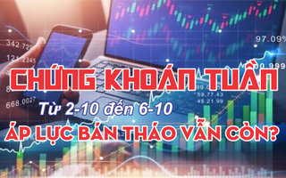 Infographic chứng khoán tuần 2-10 đến 6-10: Áp lực bán tháo vẫn còn?