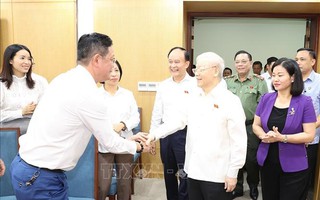Những hình ảnh Tổng Bí thư Nguyễn Phú Trọng tiếp xúc cử tri