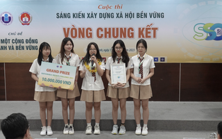 Học sinh trường quốc tế đoạt giải nhất cuộc thi Sáng kiến xây dựng xã hội bền vững