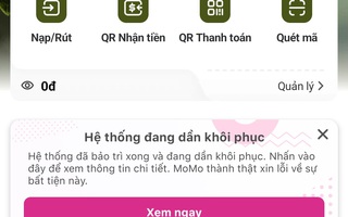 MoMo bảo trì, khách hàng đang gặp khó khi thanh toán, chuyển tiền