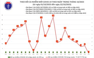 Dịch COVID-19 hôm nay: Thay đổi bất ngờ trên biểu đồ dịch