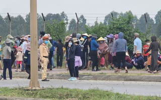 Khám xét khẩn cấp nhà người phụ nữ kích động gây rối tại Khu kinh tế Nghi Sơn