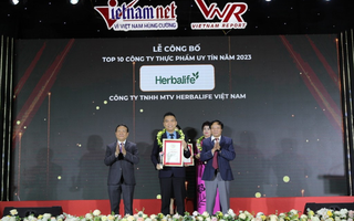 Herbalife Việt Nam được vinh danh top 10 công ty thực phẩm uy tín