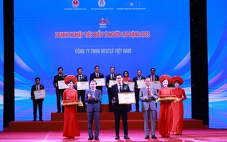Nestlé Việt Nam được vinh danh “Doanh nghiệp tiêu biểu vì người lao động”