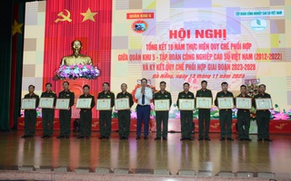 Tập đoàn Công nghiệp Cao su Việt Nam cùng Quân khu 5 ký kết quy chế phối hợp giai đoạn mới