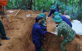 Phát hiện, cất bốc 7 hài cốt liệt sĩ ở Quảng Bình