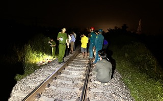 Nhậu đêm trên đường sắt Bắc - Nam, nam thanh niên bị tàu hỏa tông chết