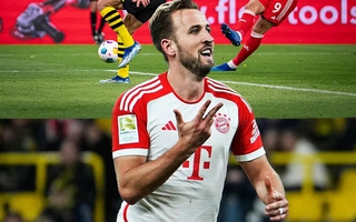 Harry Kane lập hat trick, Bayern Munich đại thắng siêu kinh điển Đức