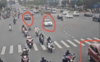 CSGT đang truy tìm đoàn mô tô Harley "khoe mẽ" trên cầu Bình Lợi