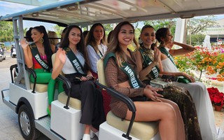 Thí sinh Miss Earth 2023 tham quan VWS