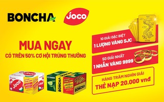 BONCHA trao vàng cho khách hàng may mắn