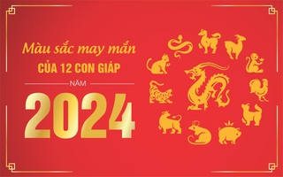 Màu sắc may mắn của 12 con giáp năm Giáp Thìn 2024