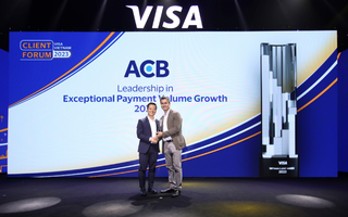 ACB được Visa vinh danh với 9 giải thưởng