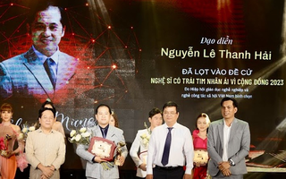 Đạo diễn Nguyễn Lê Thanh Hải đoạt giải thưởng "Nghệ sĩ có trái tim nhân ái vì cộng đồng 2023"