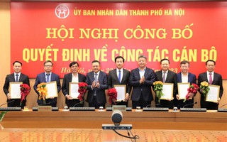 Chủ tịch Hà Nội Trần Sỹ Thanh ký quyết định điều động, bổ nhiệm nhiều lãnh đạo chủ chốt