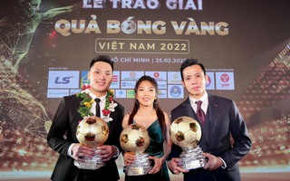 Những khoảnh khắc ấn tượng trong đêm trao giải Quả bóng vàng Việt Nam 2022