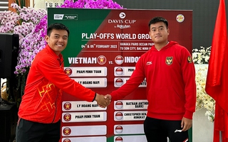 Lý Hoàng Nam "dễ thở" ở ngày mở màn play-off Davis Cup nhóm II