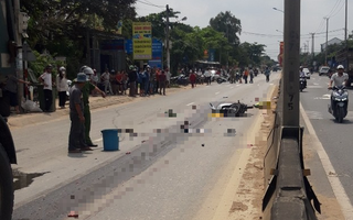2 người gặp nạn trên Quốc lộ 1 ở Quảng Nam