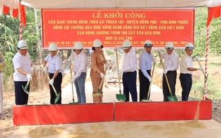 Khởi công công trình cầu giao thông nông thôn 2 tỉ đồng tại Bình Phước