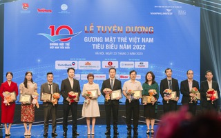 Trao giải thưởng Gương mặt trẻ Việt Nam tiêu biểu năm 2022