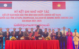 Bình Định ký kết hợp tác với chính quyền 4 tỉnh Nam Lào