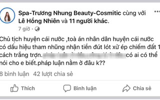 Đăng thông tin vu khống chủ tịch huyện, 1 người bị xử lý