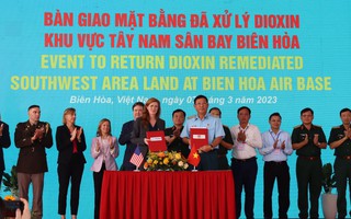 Bàn giao 30.000m2  đất sân bay Biên Hòa đã được xử lý dioxin