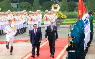 Cận cảnh lễ đón Thủ tướng Cộng hòa Czech thăm chính thức Việt Nam