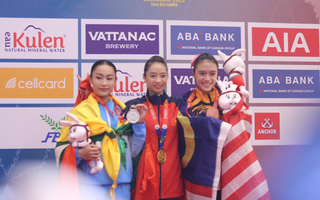 "Người đẹp wushu" Dương Thúy Vi mừng sinh nhật bằng HCV SEA Games