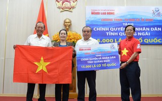 Thêm 15.000 lá cờ Tổ quốc đến với Quảng Ngãi