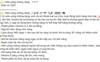 "Viên uống chống nắng" có tác dụng thần kỳ như quảng cáo?