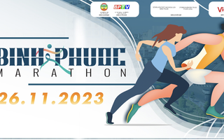 Chạy marathon trên vùng đồi núi biên giới Bình Phước