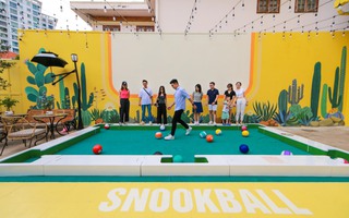 Bạn trẻ hào hứng trải nghiệm môn thể thao "độc lạ" snookball tại TP HCM