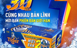 Tiger Beer ra mắt phiên bản thùng giới hạn đánh dấu mốc 30 năm phát triển tại Việt Nam