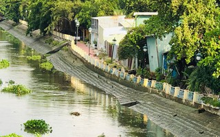 Kè kênh Thanh Đa tiếp tục sạt lở