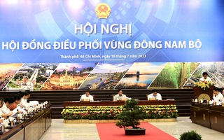 Thủ tướng Phạm Minh Chính đang chủ trì Hội nghị điều phối Vùng Đông Nam Bộ