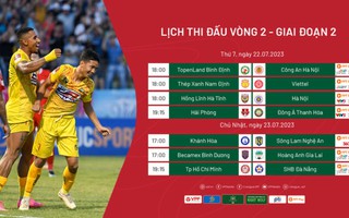 Vòng 15 V-League 2023 tối 22 và 23-7: Kịch tính và đáng xem