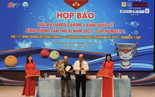 Giải billiard carom 3 băng quốc tế Binh Dương: Dàn hảo thủ so tài với nhà vô địch World Cup