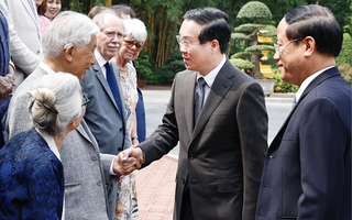 Chủ tịch nước Võ Văn Thưởng gặp các nhà khoa học quốc tế và Việt Nam