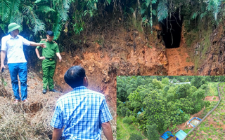 Bất thường khu đất bên trong có nhiều người làm chuyện mờ ám dưới hầm sâu